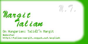 margit talian business card